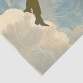 Papier Mousseline Lovers Couple in the Blue Sky Collage (Détail)