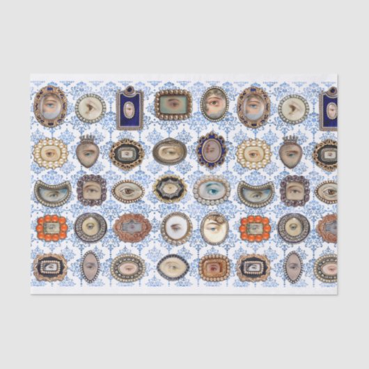 Papier Mousseline Lover's Eyes, art original inspiré par les Victori (Recto)