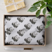 Papier Mousseline Low Poly Panda (Cadeau)