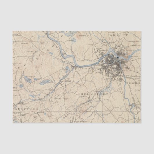 Papier Mousseline Lowell, le Massachusetts (Recto)