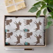 Papier Mousseline lr chocolate lab bande dessinée (Cadeau)