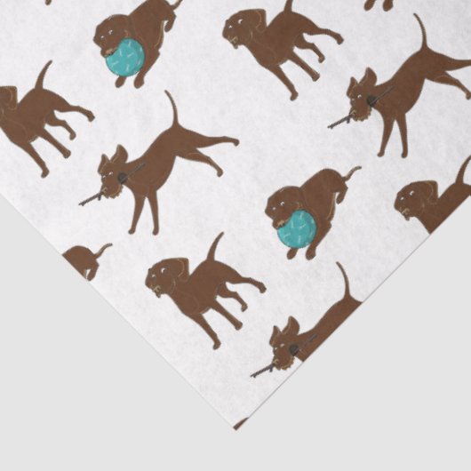 Papier Mousseline lr chocolate lab bande dessinée (Détail)