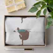 Papier Mousseline LR chocolate lab mâcher boule dessin animé (Cadeau)