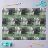 Papier Mousseline LR I Love My Labs avec photo (Artisanat)