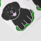 Papier Mousseline LR kawaii bande dessinée de laboratoire noir (Détail)