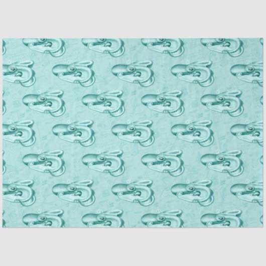 Papier Mousseline Lt Blue et Gold Nautical Series Design 14 (Recto)