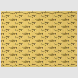 Papier Mousseline Lt Blue et Gold Nautical Series Design 16