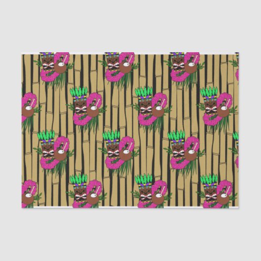 Papier Mousseline Luau Motif (Recto)