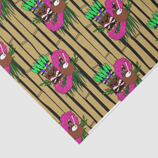 Papier Mousseline Luau Motif (Détail)