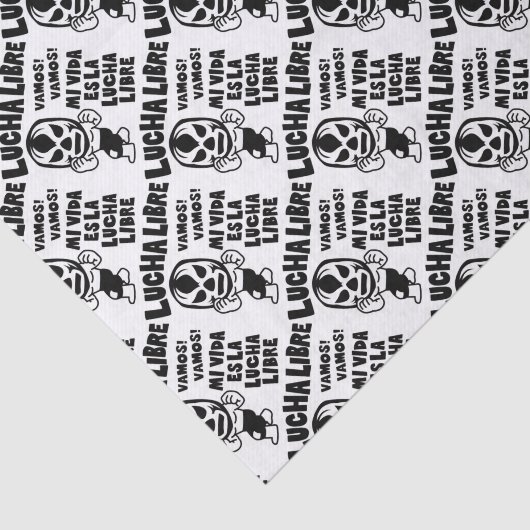 Papier Mousseline LUCHA LIBRE#51mono (Détail)