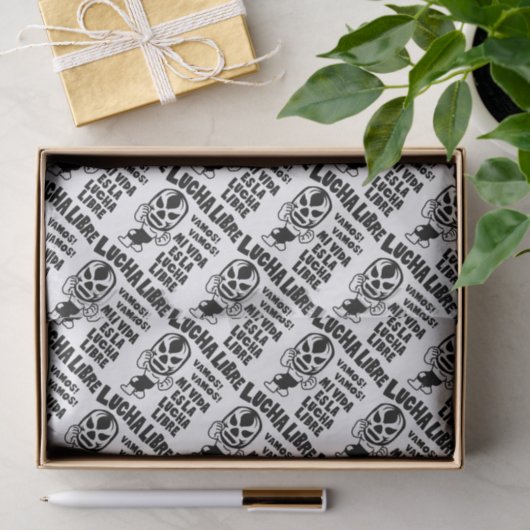 Papier Mousseline LUCHA LIBRE#51mono (Cadeau)