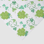 Papier Mousseline Lucky Clover Motif - Shamrock vert (Détail)