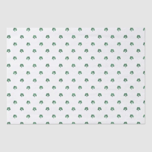 Papier Mousseline Lucky Little Four Leaf Cloches Saint Patricks Day (Recto)