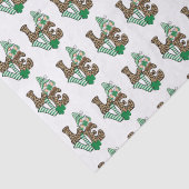 Papier Mousseline Lucky Love Gnome St. Patrick's Day (Détail)