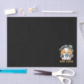 Papier Mousseline Lucky Pup with Clover - St. Patrick's Day Cadeau (Artisanat)