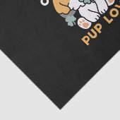 Papier Mousseline Lucky Pup with Clover - St. Patrick's Day Cadeau (Détail)