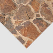 Papier Mousseline Lueur chaude de mur en pierre de géologie rustique (Détail)