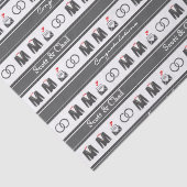 Papier Mousseline Lui et lui mariage (Détail)