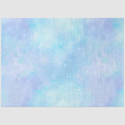 Papier Mousseline Lumière Blue Galaxy Series Design 8 (Recto)