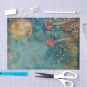 Papier Mousseline Lumière de la lune dans la page de découpage du ja (Artisanat)