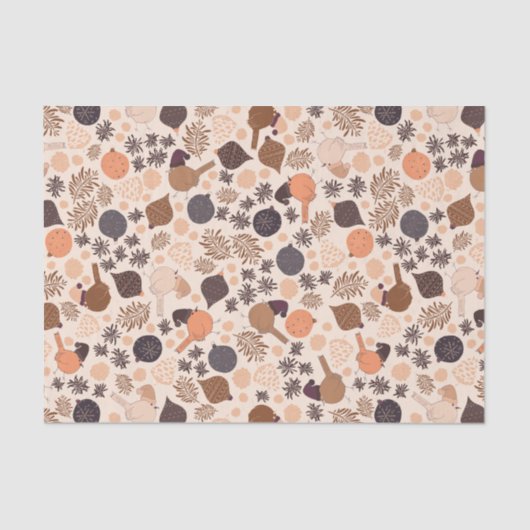 Papier Mousseline Lumière Noël de la forêt (Recto)