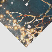 Papier Mousseline Lumières d'arbre de soirée rustique mariage de nui (Détail)