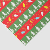 Papier Mousseline Lumières et arbres de Noël (Détail)