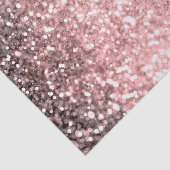 Papier Mousseline Lumières Rose Gold Sparkle Filles Pailletées (Détail)