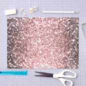 Papier Mousseline Lumières Rose Gold Sparkle Filles Pailletées (Artisanat)