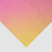 Papier Mousseline Lumineux Tropical Rose Jaune Chic Ombre Gradient (Détail)