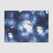 Papier Mousseline Luminosité de la lune | Phases de la lune dans les (Recto)