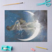 Papier Mousseline Luna Goddess at Night Scattering Stars (Artisanat)