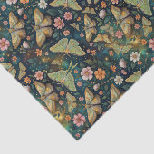 Papier Mousseline Luna Moth and Moon, Celestial Floral Repeat (Détail)