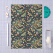 Papier Mousseline Luna Moth and Moon, Celestial Floral Repeat (Artisanat)