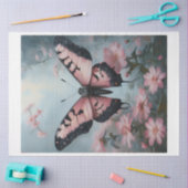 Papier Mousseline Luna Moth rose (Artisanat)