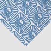 Papier Mousseline Lune brillante mignonne et charmant bleu lune lumi (Détail)