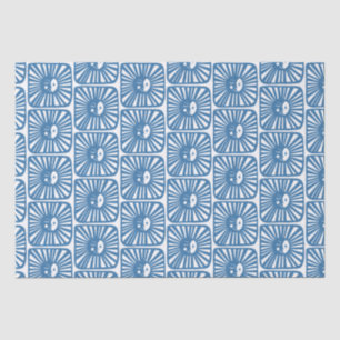 Papier Mousseline Lune brillante mignonne et charmant bleu lune lumi