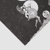 Papier Mousseline Lune céleste ciel Univers Dieu Nuit Illustration (Détail)