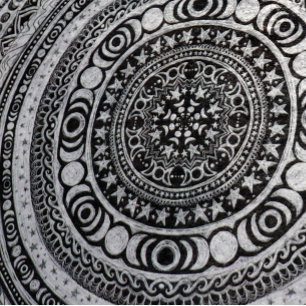 Papier Mousseline Lune Enfant Mandala Triple Lune Sorcière