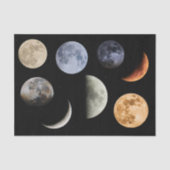 Papier Mousseline Lune et Étoiles (Recto)