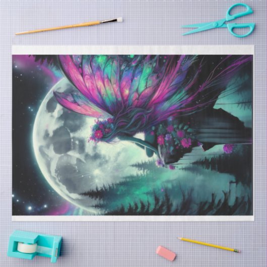 Papier Mousseline Lune Fairy Aurora (Artisanat)