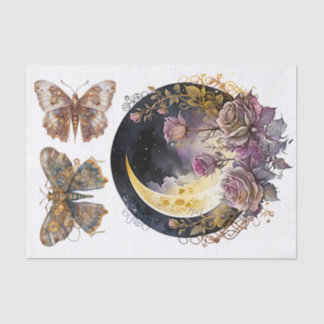 Papier Mousseline Lune gothique et steampunk 1 Art pour Découpage