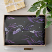 Papier Mousseline Lune pourpre et papillon  (Cadeau)