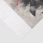 Papier Mousseline Lune Wolf Floral (Détail)