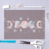 Papier Mousseline Lunes aquarelles colorées (Artisanat)