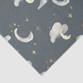 Papier Mousseline lunette et étoiles ciel nuit baby shower anniversa (Détail)