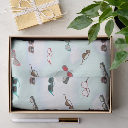 Papier Mousseline Lunettes de soleil Motif (Cadeau)
