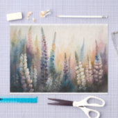 Papier Mousseline Lupins 2 (Artisanat)