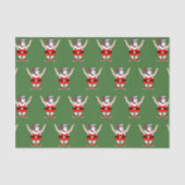 Papier Mousseline Lutte lutteur Noël Noël cadeau de Noël (Recto)