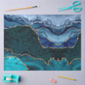 Papier Mousseline Lux Peacock Agate & Gold (Artisanat)